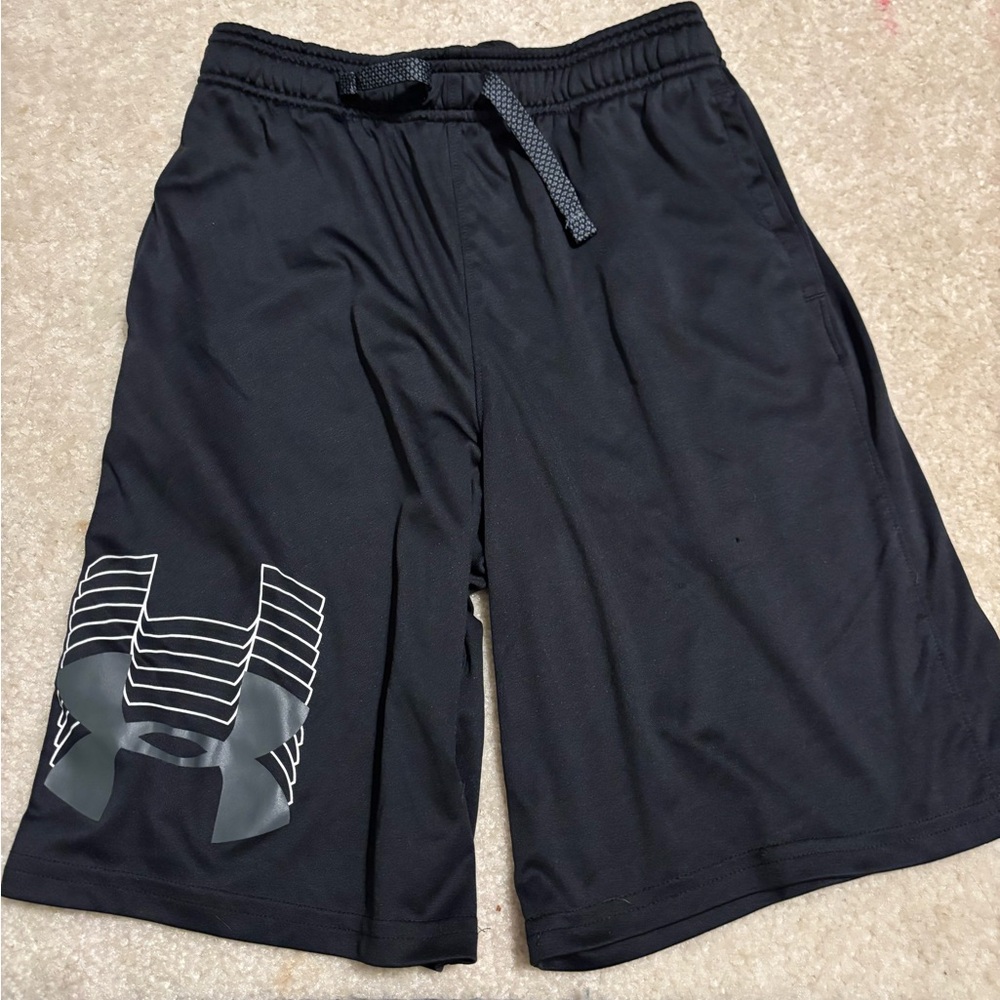 Under Armour Boy's Black Athletic Shorts